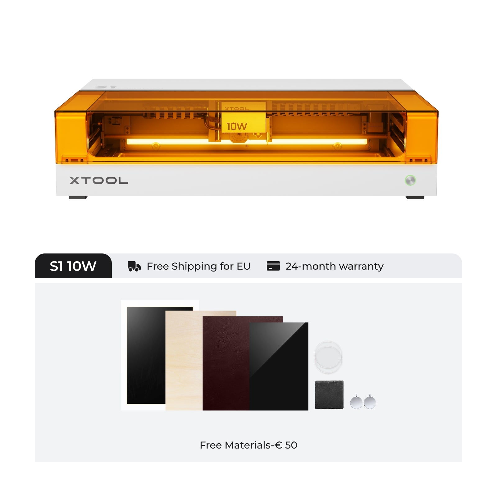 Xtool S1 afgesloten diode lasersnijder