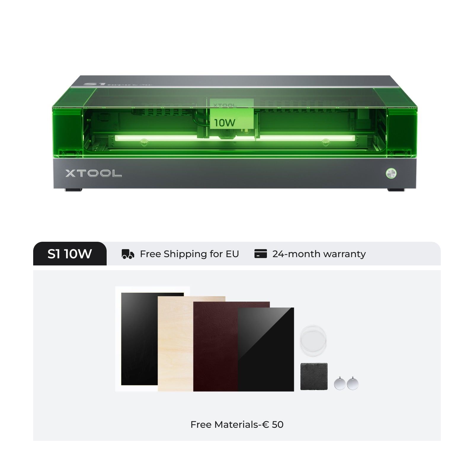 Xtool S1 afgesloten diode lasersnijder