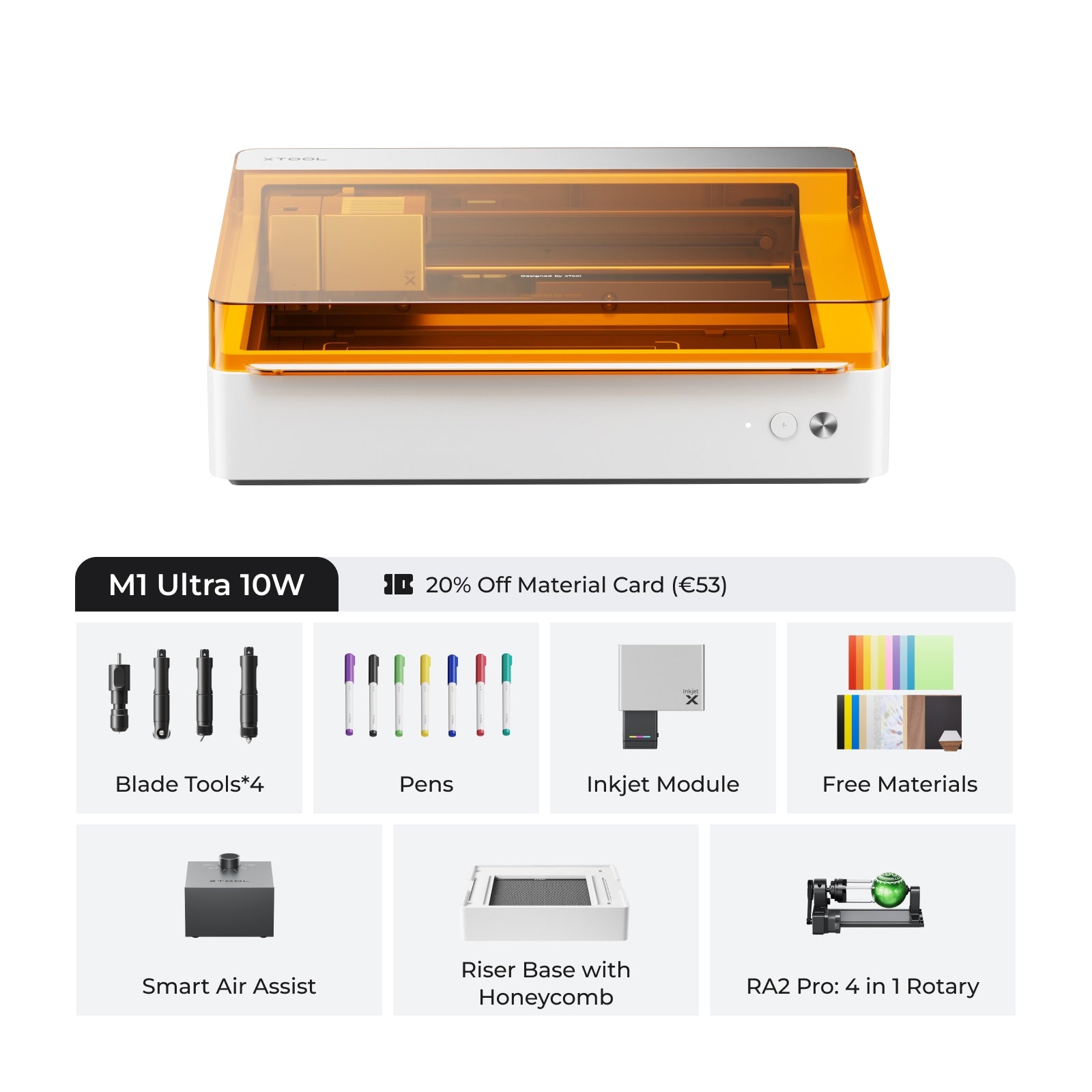xTool M1 Ultra The World's First 4-in-1 Craft Machine