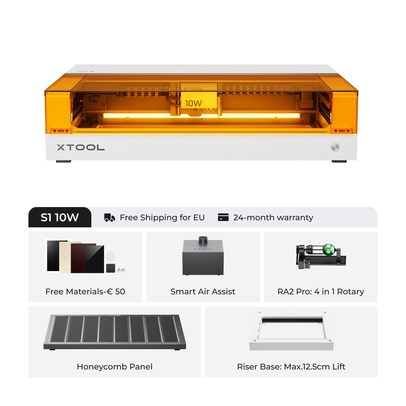 Xtool S1 afgesloten diode lasersnijder