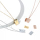 Stainless Steel Envelope Necklace (3pcs)