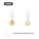 Stainless Steel Triple Pendants Necklace Set (2pcs)