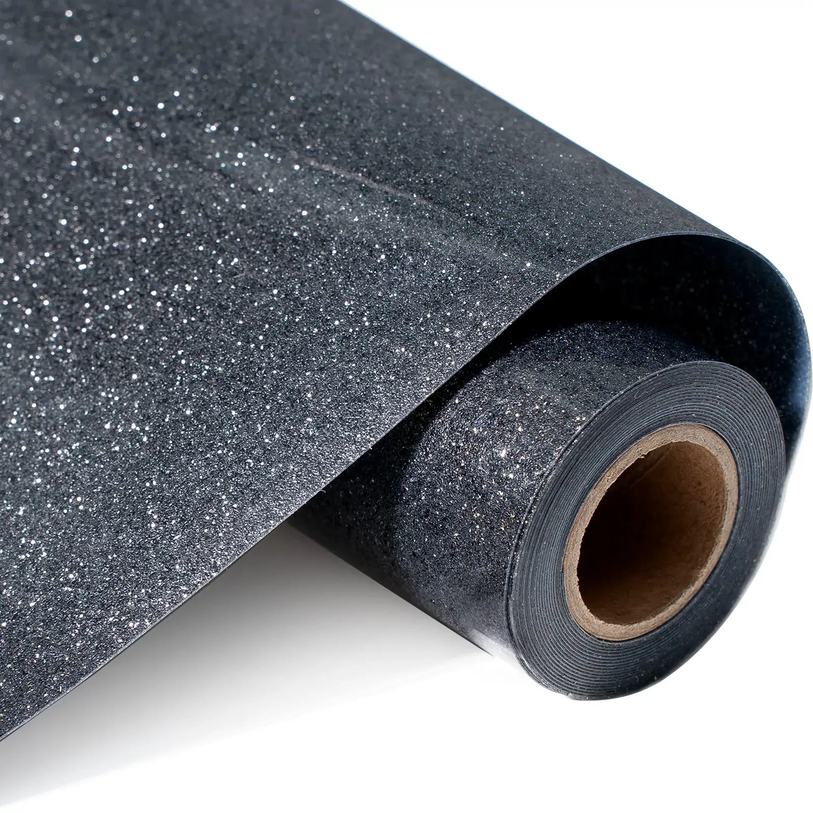 Black Glitter HTV Heat Transfer Vinyl Roll