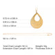 Stainless Steel Water Drop Necklace (6pcs)