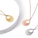 Stainless Steel Water Drop Necklace (6pcs)