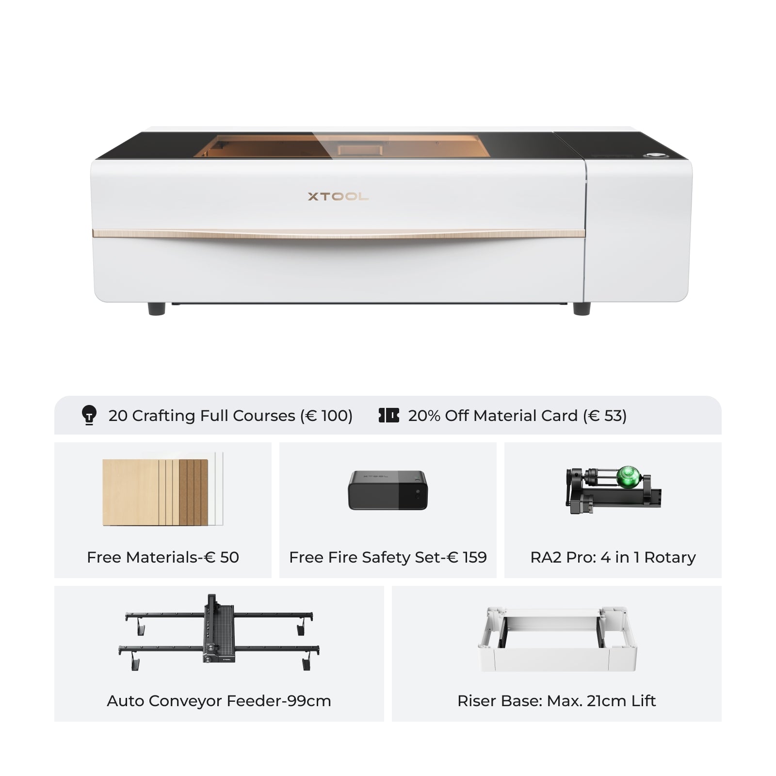 xTool P2S & P2 55W Desktop CO2 Laser Cutter