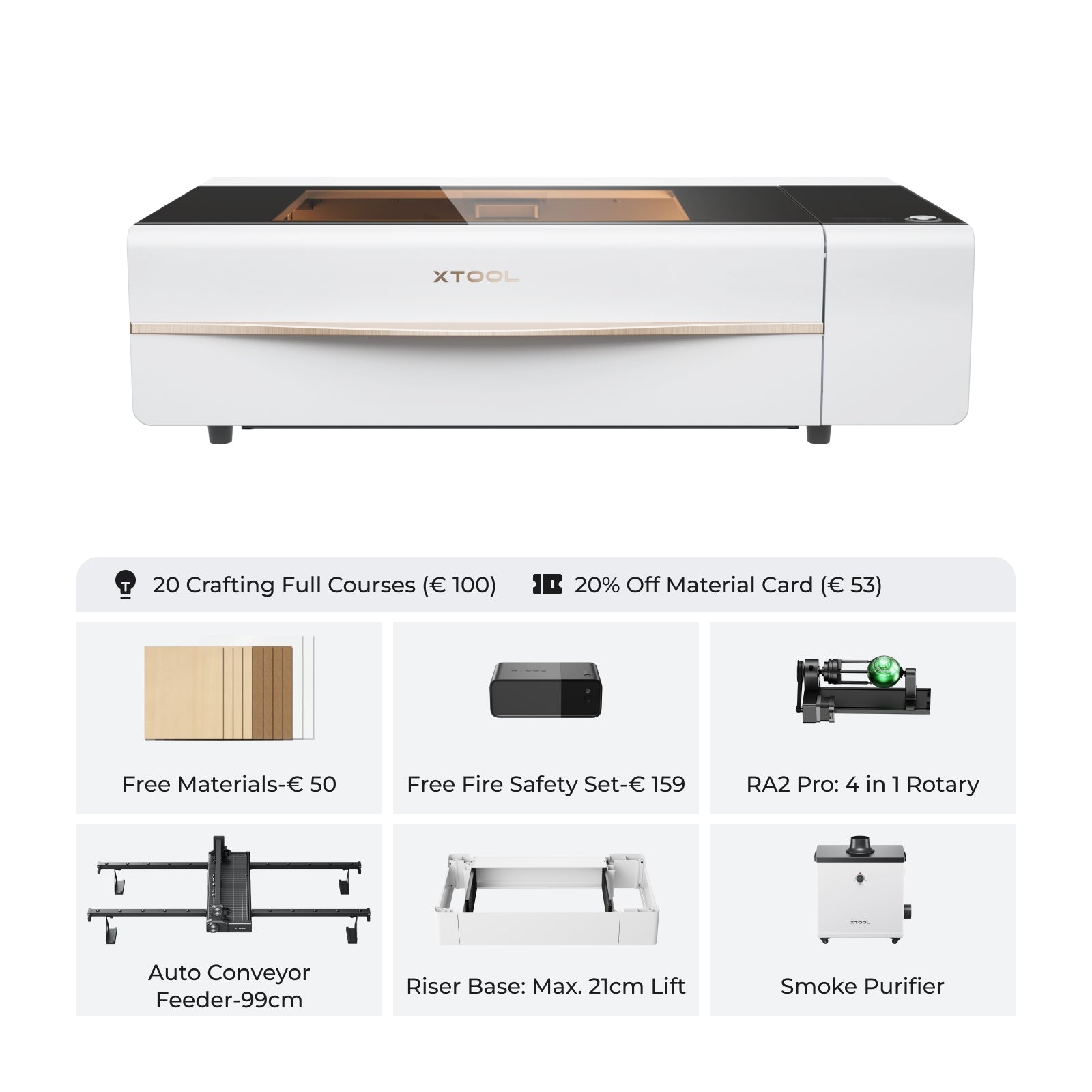 xTool P2S & P2 55W Desktop CO2 Laser Cutter