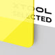 3mm Fluorescent Yellow Translucent Glossy Acrylic Sheet Plexiglass for Diode Laser Cutting (3pcs)