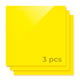 3mm Fluorescent Yellow Translucent Glossy Acrylic Sheet Plexiglass for Diode Laser Cutting (3pcs)