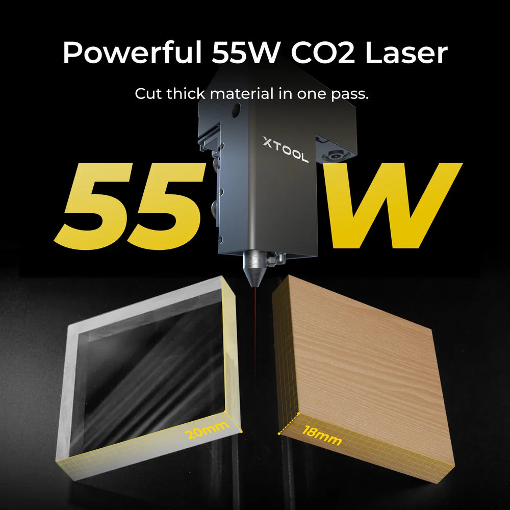 xTool P2S & P2 55W Desktop CO2 Laser Cutter