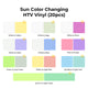 Sun Color Changing Heat Transfer Vinyl (20pcs)