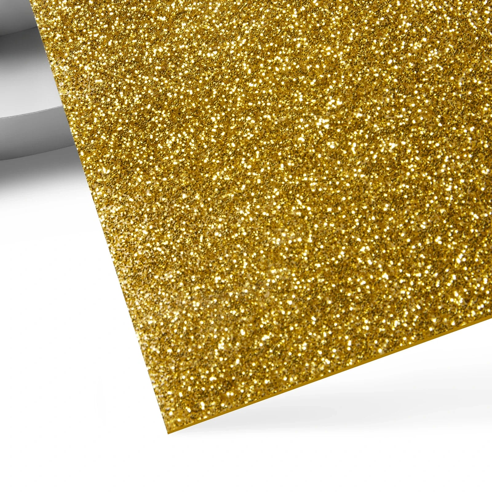 1/8 Gold Glitter Opaque Glossy Acrylic Sheet Plexiglass (3pcs)