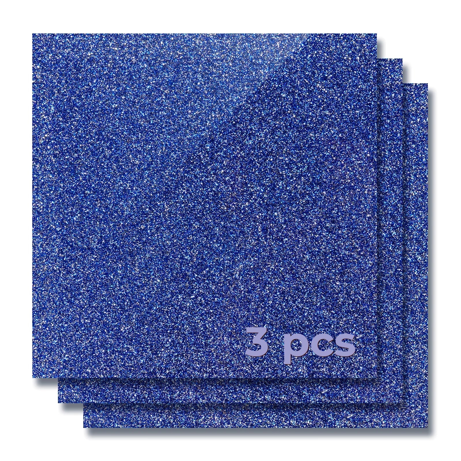 1/8 Blue Glitter Opaque Glossy Acrylic Sheet (3pcs)