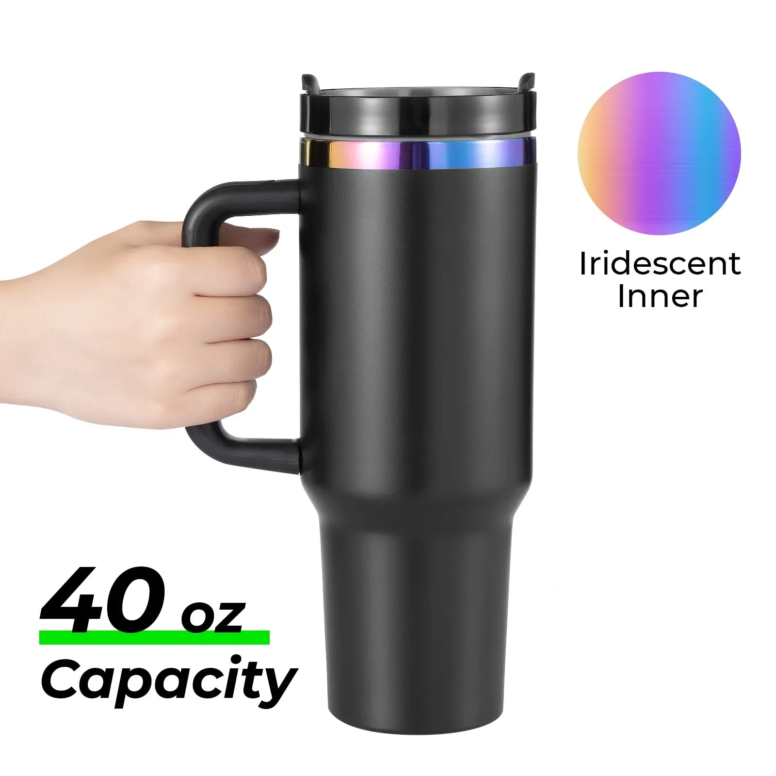 Stainless Steel Tumbler with Handle (40oz)