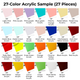 1/8 Colored Acrylic Sample Set (27pcs)