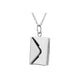 Silver Stainless Steel Envelope Necklace (3pcs)