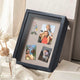 Black Magnetic Shadow Box Frame with Linen Back