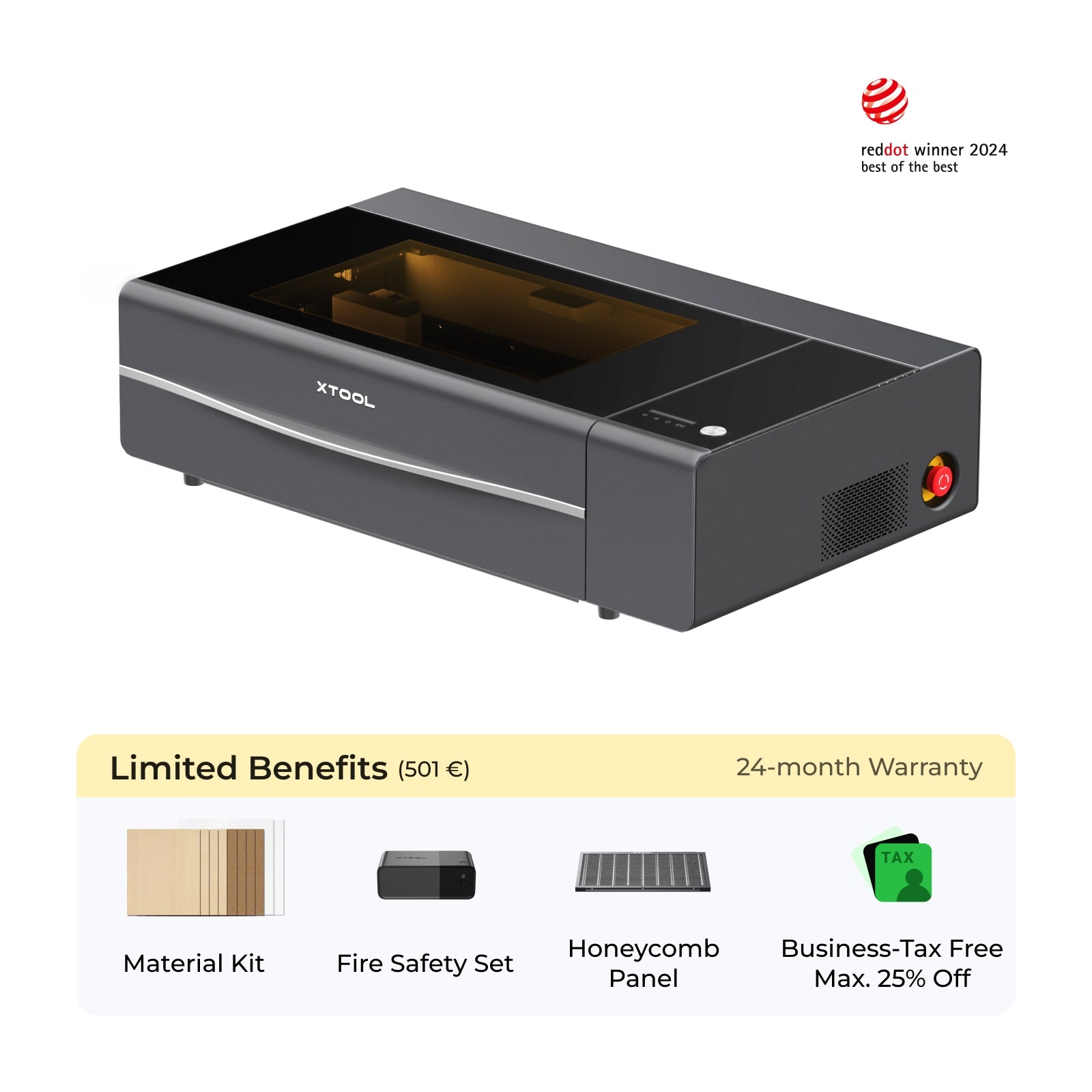 xTool P2S & P2 55W Desktop CO2 Laser Cutter