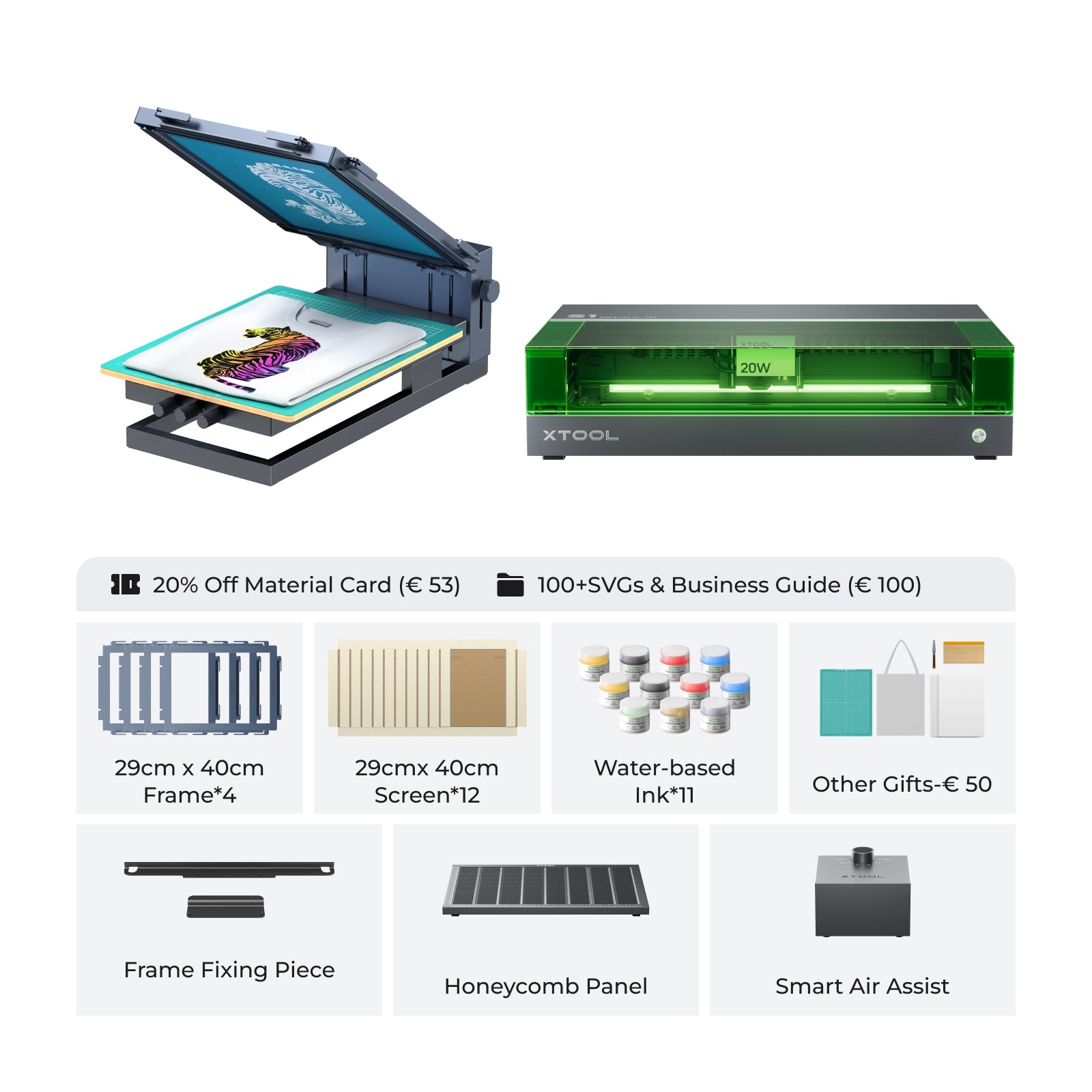 xTool Screen Printer: 1st Screen Printing Solution with Laser