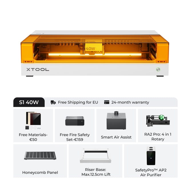 xTool S1 Enclosed Diode Laser Cutter