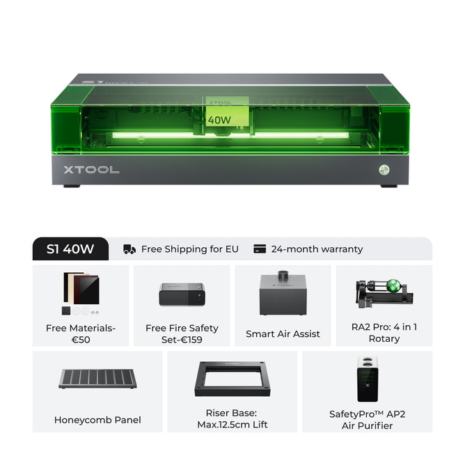 xTool S1 Enclosed Diode Laser Cutter