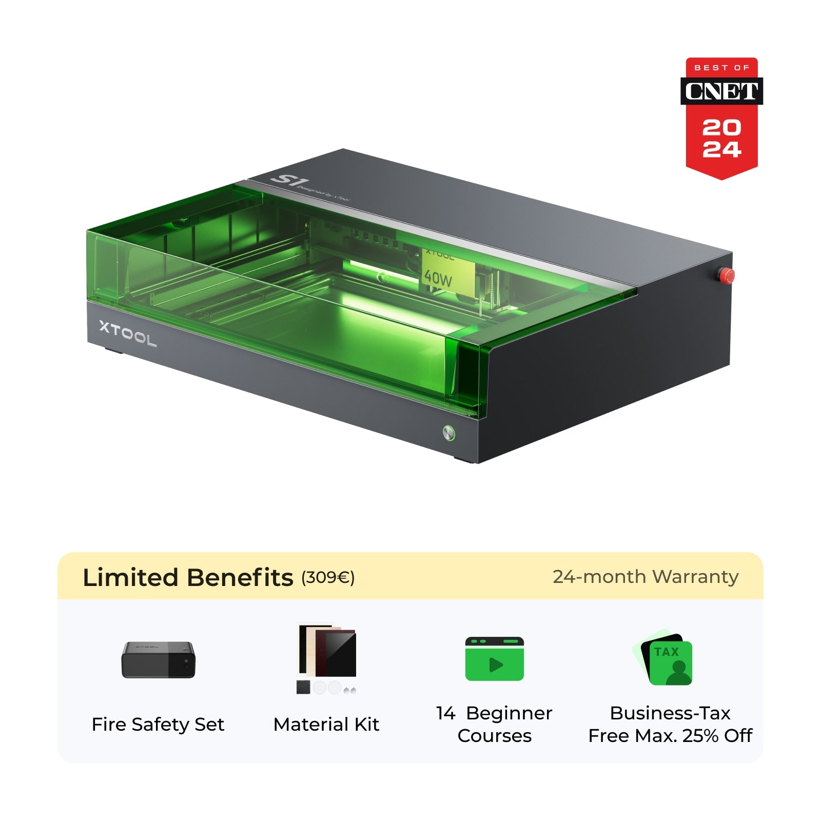 Xtool S1 afgesloten diode lasersnijder