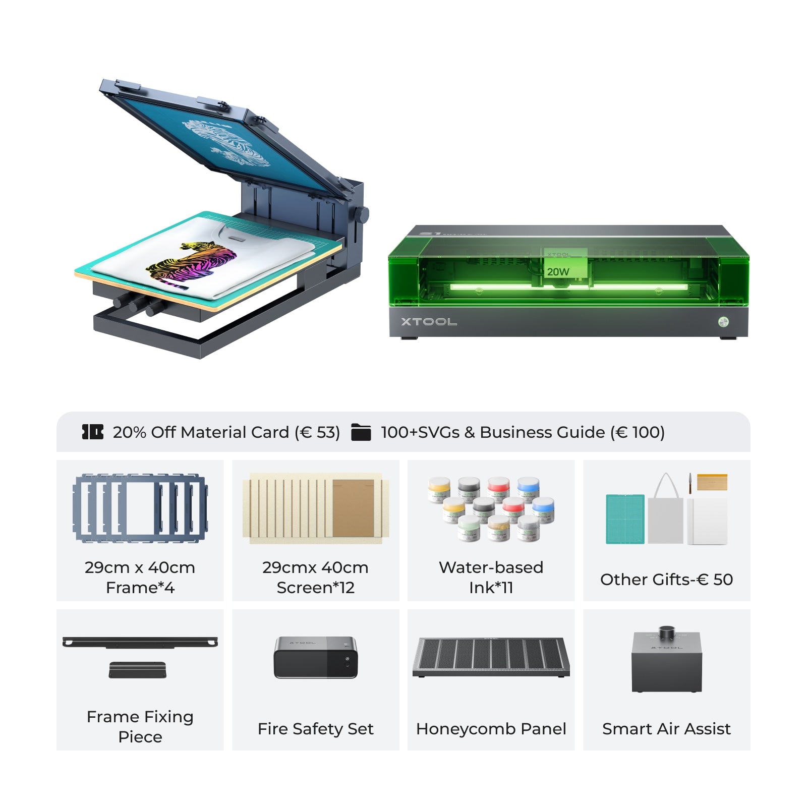 xTool Screen Printer: 1st Screen Printing Solution with Laser