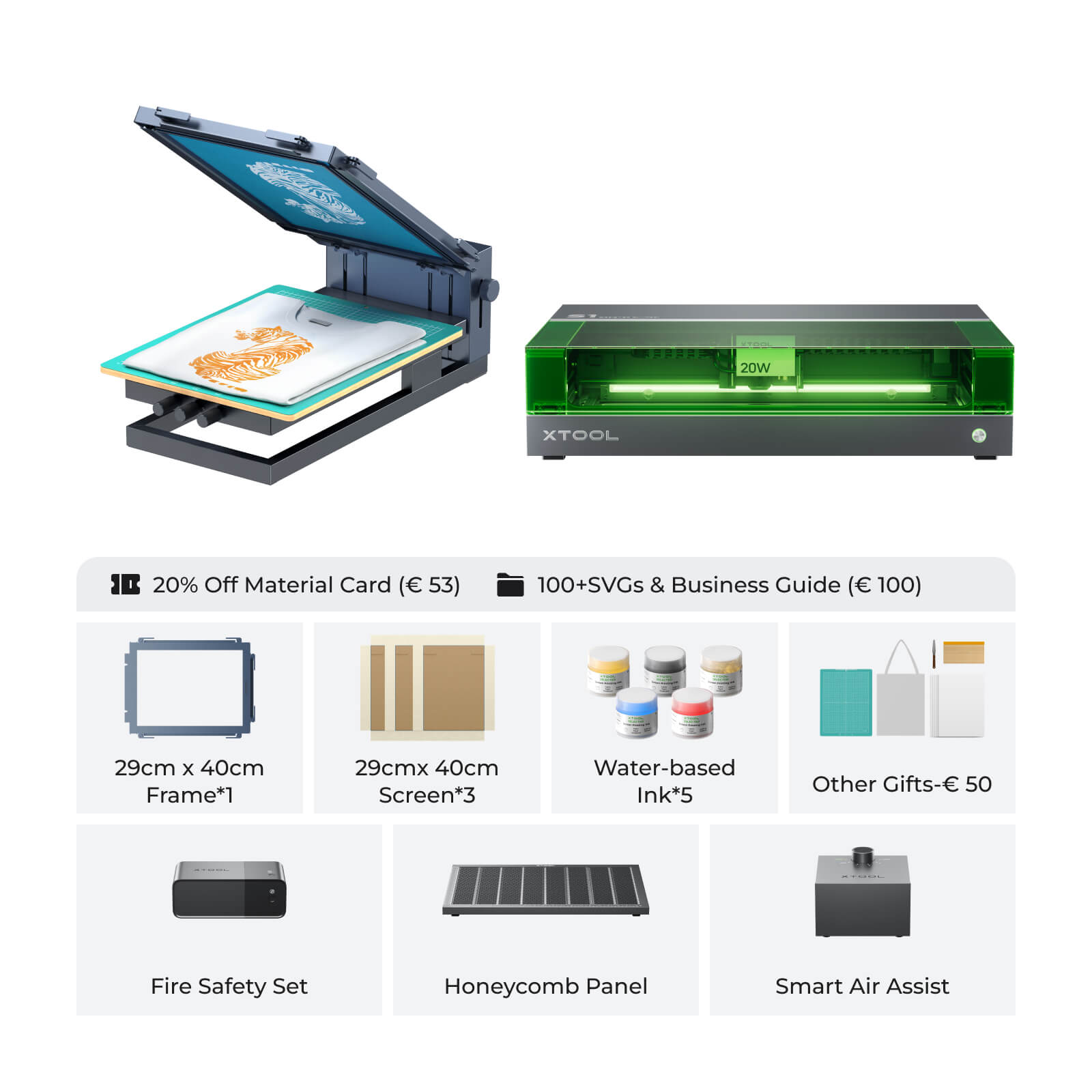 xTool Screen Printer: 1st Screen Printing Solution with Laser