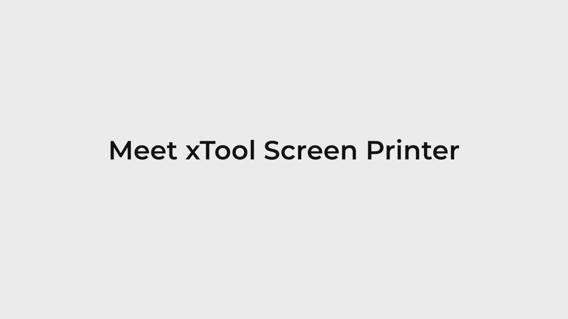 xTool Screen Printer: 1st Screen Printing Solution with Laser