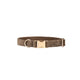 Brown Thick Plush Nylon Dog Collar