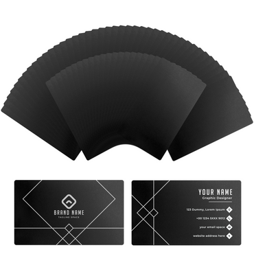 Black Metal Business Cards (60pcs)