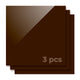 3mm Brown Opaque Glossy Acrylic Sheet (3pcs)-YAC047