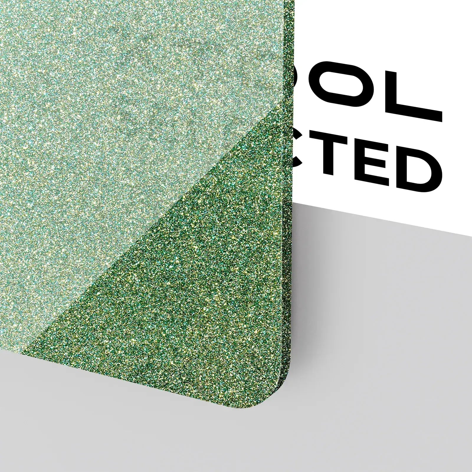 3mm Green Glitter Opaque Glossy Acrylic Sheet Plexiglass (2pcs)