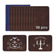 Laserable Leatherette Rectangular Patch (10pcs)